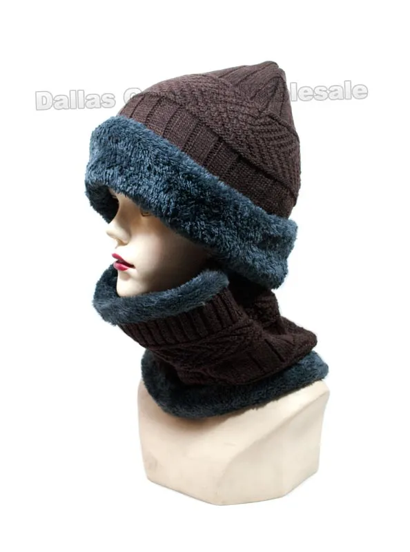 Adults Beanie with Scarf Gift Sets Wholesale
