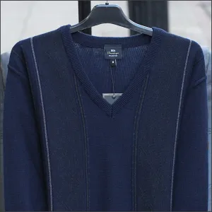 DG's Navy Pattern V Neck--