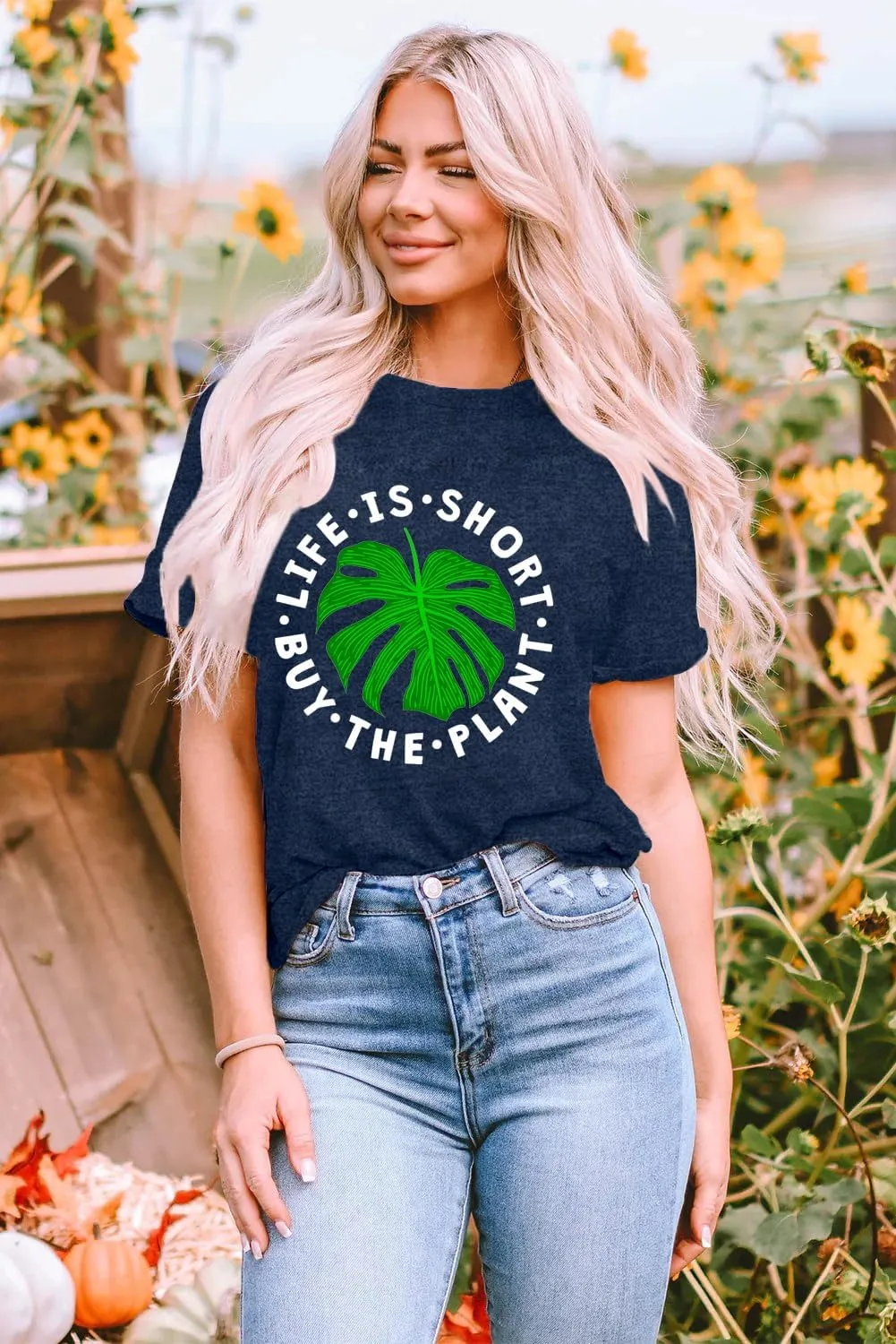 Garden Shirts for Women Plant Lover T-Shirt Gardener Lover Tee Tops Casual Plant Short Sleeve