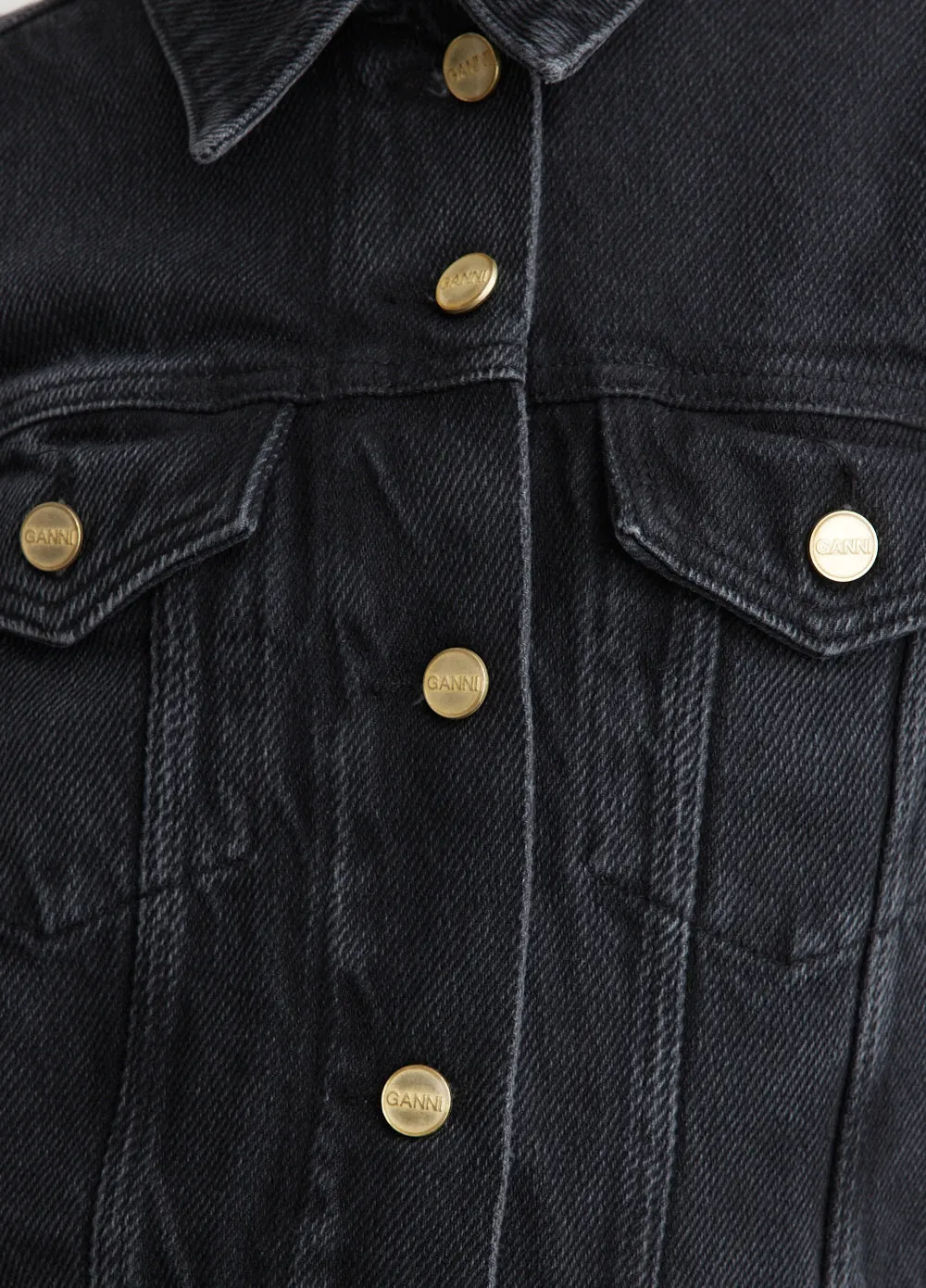 Heavy Denim Cropped Jacket