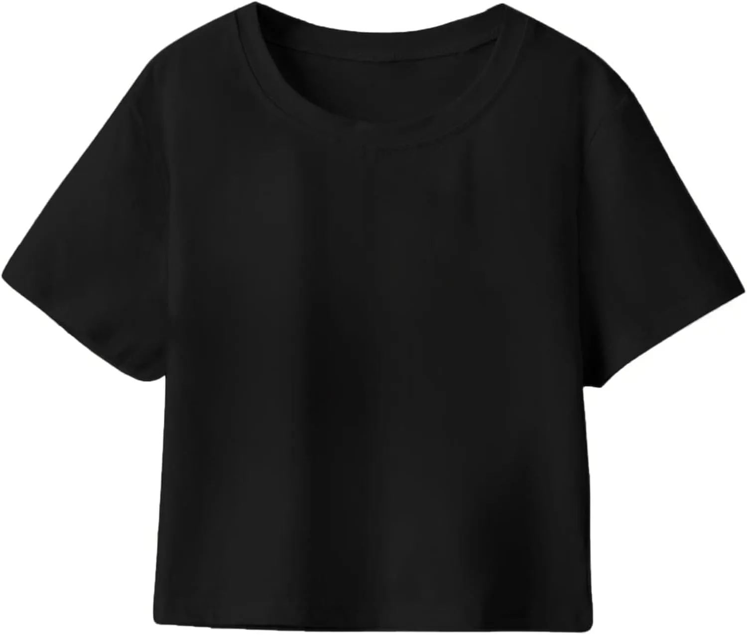Hilinker Womens Short Sleeve Graphic Crop Tops Vintage Tees Summer Cute T Shirts