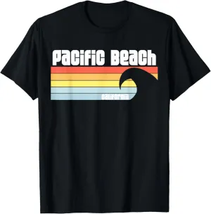 I Love Pacific Beach California CA Pacific Ocean Wave T-Shirt