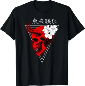 Japanese Demon Vaporwave I Aesthetic Art I Aesthetic T-Shirt