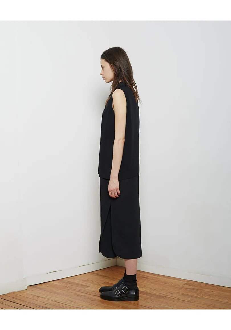 Layered Silk Shirtdress
