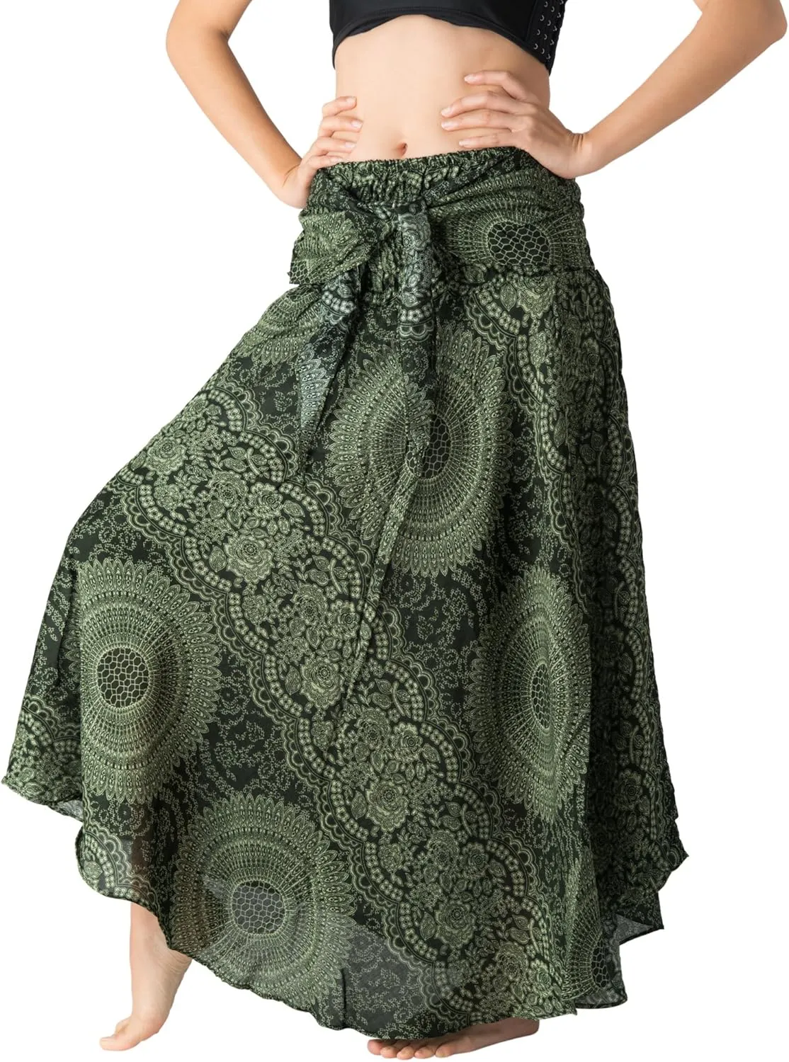 Long Skirts for Women Maxi Boho Skirt Floral Print