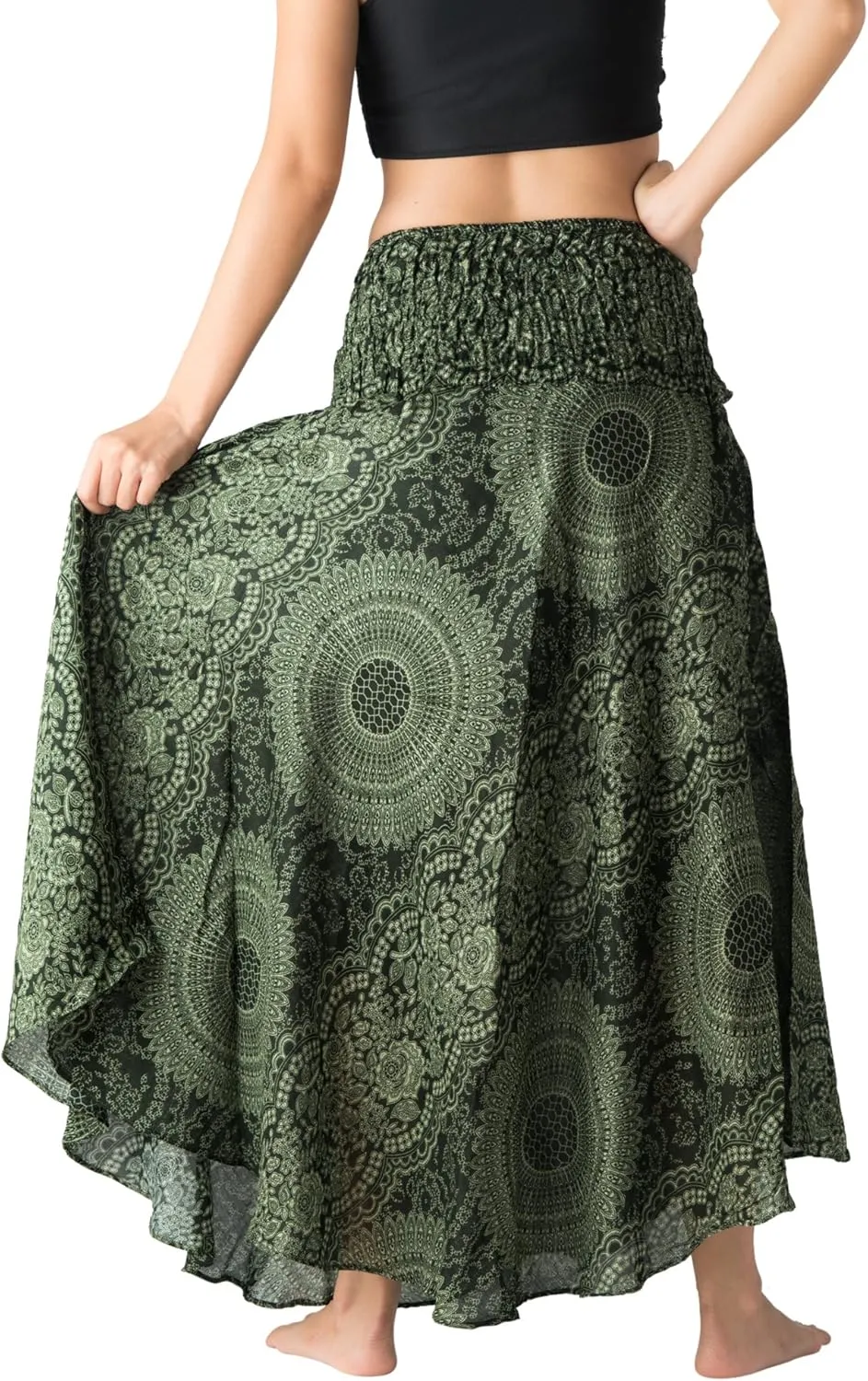 Long Skirts for Women Maxi Boho Skirt Floral Print