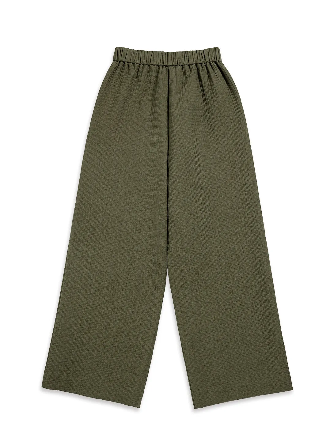 Wide Leg Cropped Pants