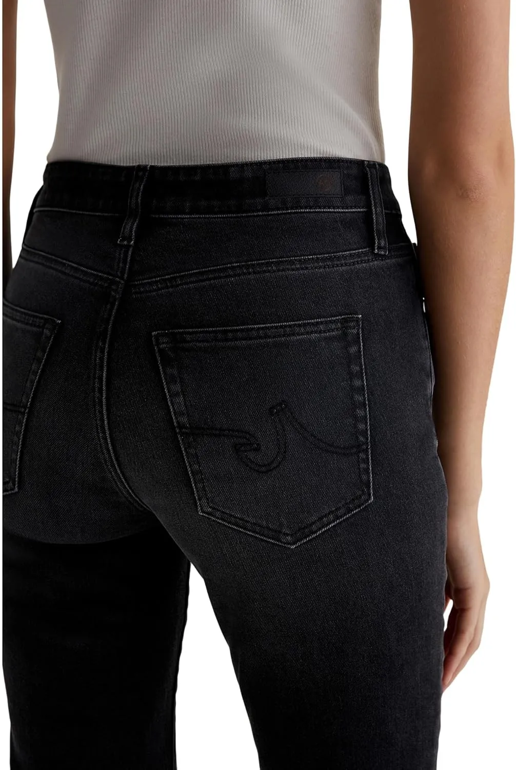Women's Mari Mid Rise Slim Straight Crop Jean