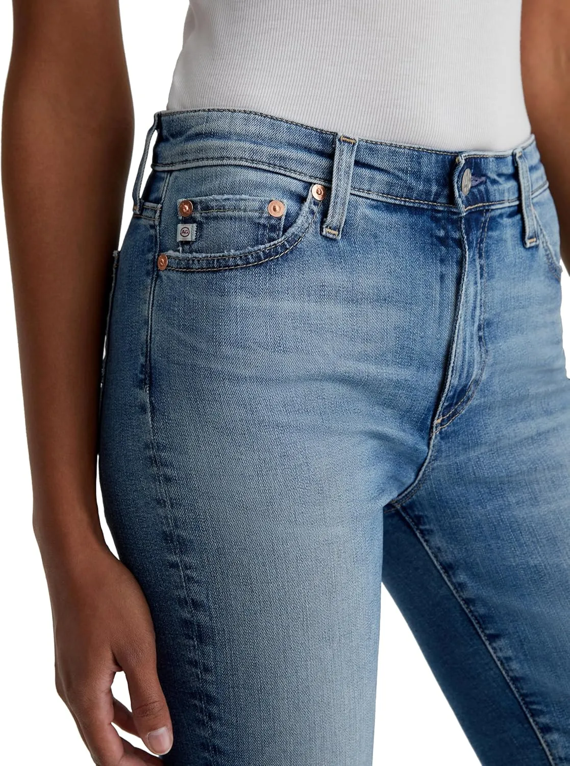 Women's Mari Mid Rise Slim Straight Crop Jean