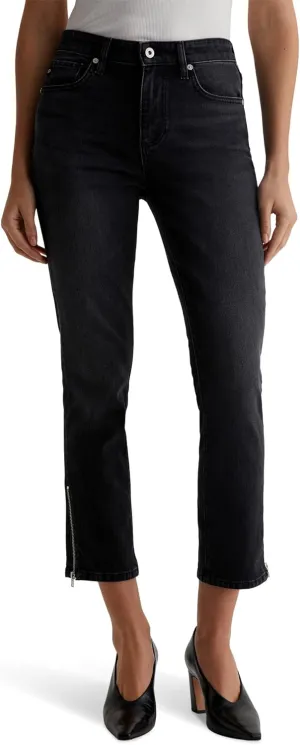Women's Mari Mid Rise Slim Straight Crop Jean