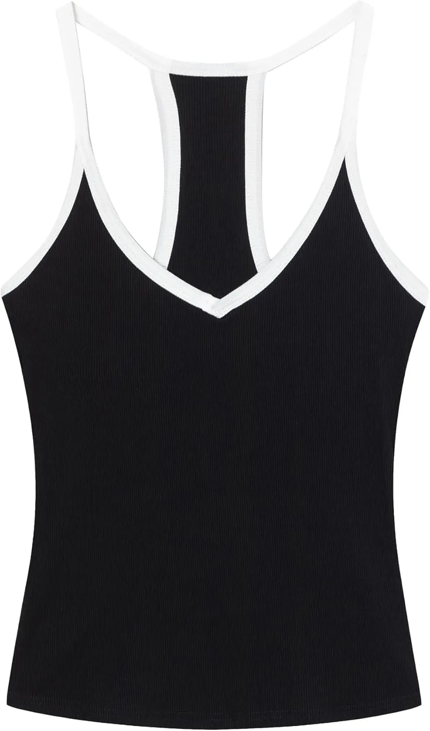 Womens V Neck Racerback Tank Tops Workout Tops for Women Sleeveless Tops