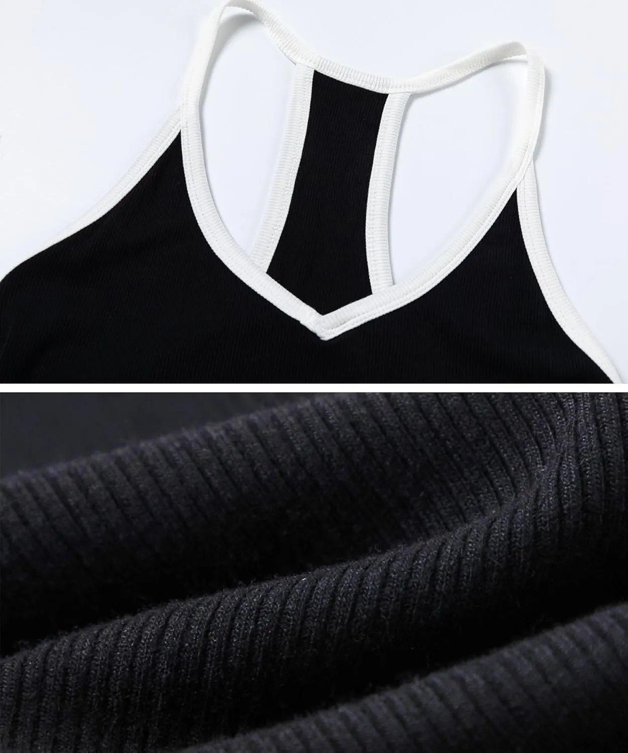 Womens V Neck Racerback Tank Tops Workout Tops for Women Sleeveless Tops
